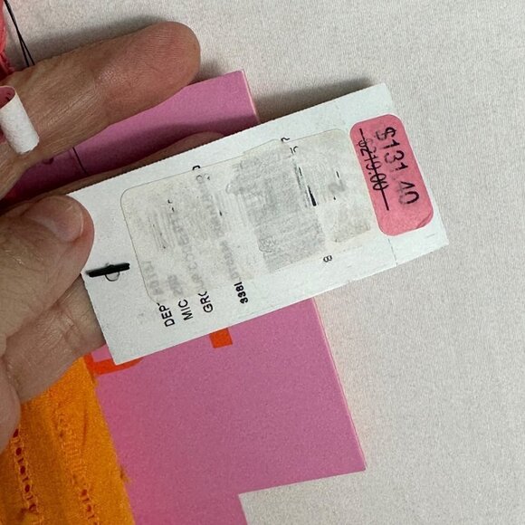 NWT LDT RUFFLED Sundress V-Neck Coral Mango Size 2 - Picture 7 of 8